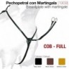 Pechopetral cuero con martingala