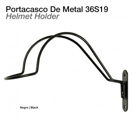 Portacascos de montar de metal