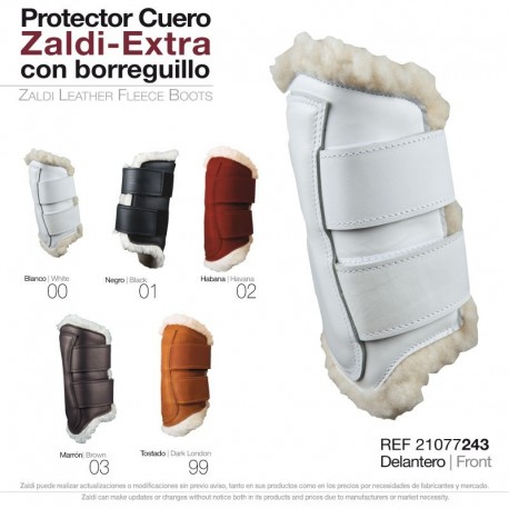 Protector Zaldi Extra cuero borreguillo mano