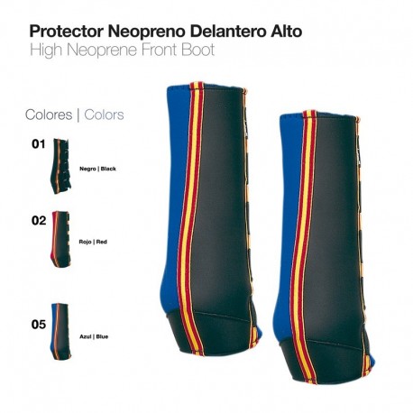 Protector neopreno delantero alto