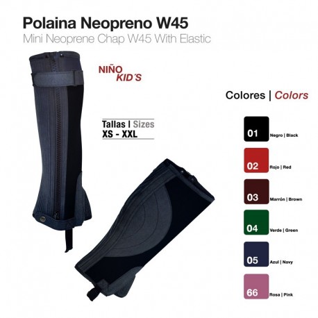 Polaina neopreno niño
