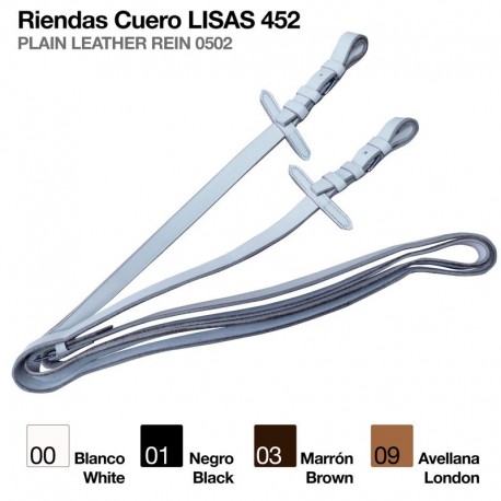 Riendas cuero lisas