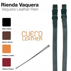 Riendas vaqueras cuero