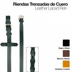 Riendas trenzadas cuero