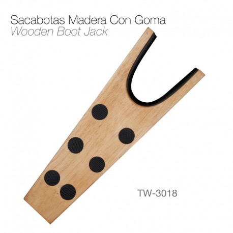 Sacabotas madera con goma