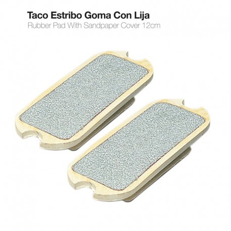 Taco estribo goma con lija