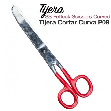 Tijera cortar curva P09 para las crines del caballo