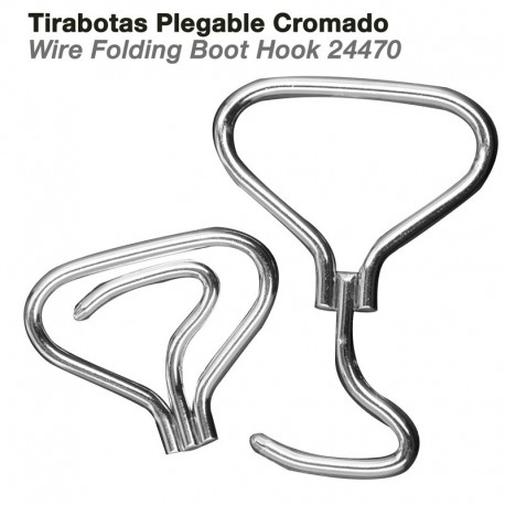 Tirabotas cromado plegable