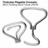 Tirabotas cromado plegable