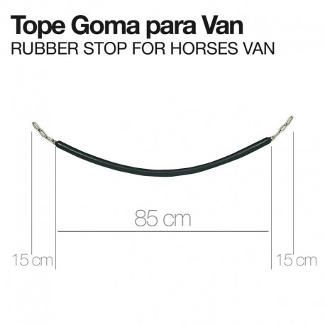 Tope goma para van de caballos