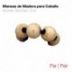 Maneas de madera para caballo