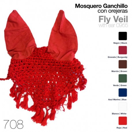 Mosquero ganchillo con orejeras
