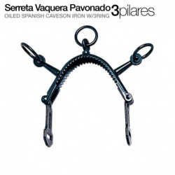 Serreta vaquera 3 pilares pavonado