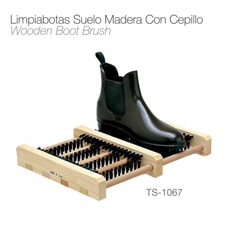 Limpiabotas suelo madera con cepillo