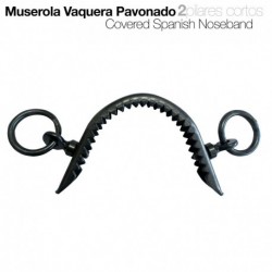 Muserola vaquera pavonado 2 pilares cortos