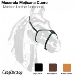 Muserola Mejicana cuero Castecus