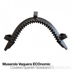 Muserola vaquera ECO 3 pasadores pavonado