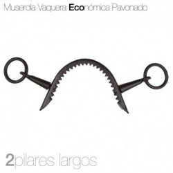 Muserola vaquera ECO pavonado 2 pilares largos