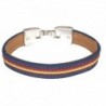 Pulsera piel lona Bandera España