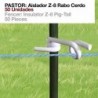 Aislador Z-8 rabo cerdo para pastor eléctrico o cerca eléctrica