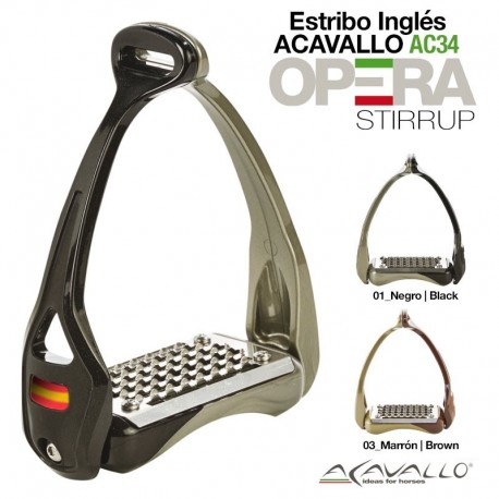 Estribo inglés Acavallo Opera