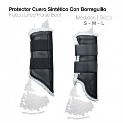 Protector cuero sintético con borreguillo