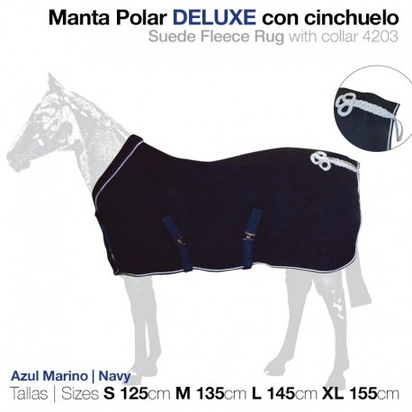 Manta polar con cinchuelo deluxe