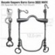Bocado vaquero barra curva 2D inox mate
