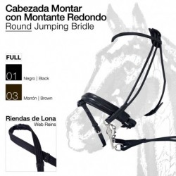 Cabezada montar montante redondo