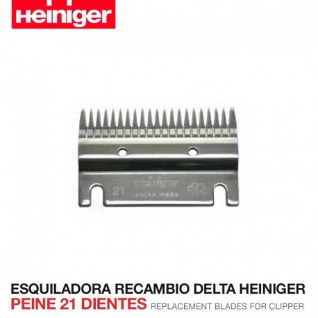 Peine 21 dientes Esquiladora Delta Heiniger