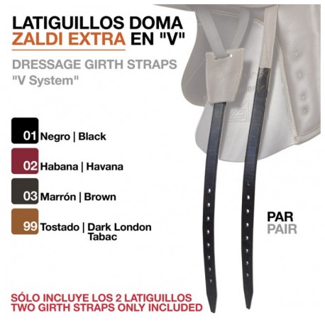 Latiguillos Doma Zaldi Extra en "V"