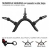 Muserola vaquera pasador y pilar largo