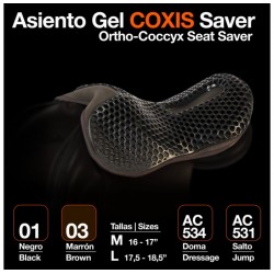 Asiento gel coxis salto