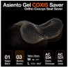 Asiento gel coxis salto