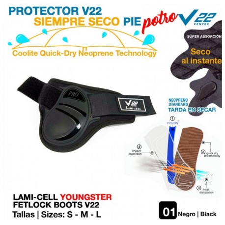 Protector siempre seco pie potro