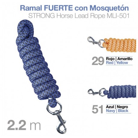 Ramal fuerte con mosquetón