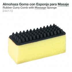 Almohaza goma con esponja para masaje