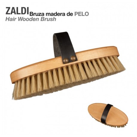 Bruza Zaldi madera con pelo