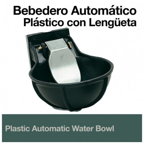 Bebedero automático plastico para caballos con lengüeta