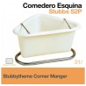 Comedero para caballos esquina blanco Stubbs