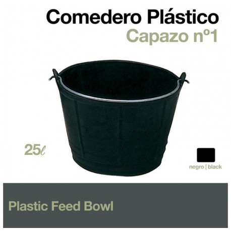 Comedero plástico capazo 25 Lt.