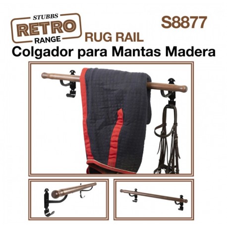 Colgador mantas madera Stubbs