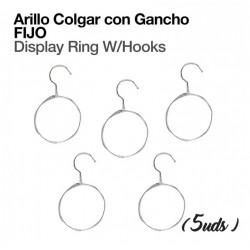 Arillo colgar con gancho fijo (5 Uds)