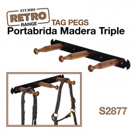 Portabrida madera triple Stubbs