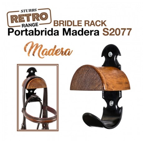 Portabrida madera Stubbs retro bridle rack