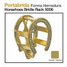Portabrida forma herradura dorada