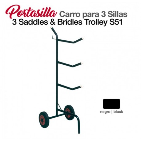 Portasilla carro para 3 sillas