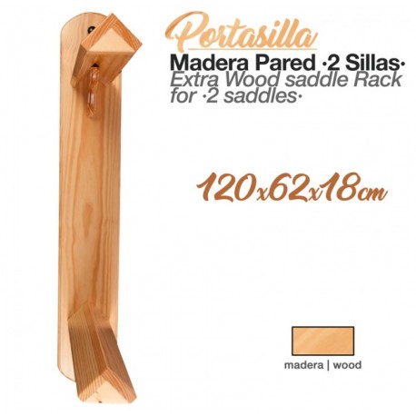 Monturero madera pared Zaldi 1 silla
