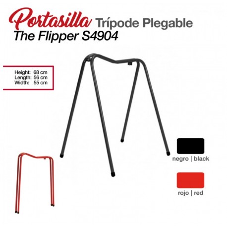 Portasilla trípode plegable