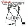 Portasilla trípode plegable